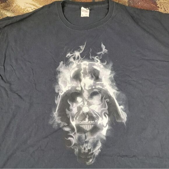 Star Wars Darth Vader Sith Lord Smoke Portrait T-Shirt 4 XL - Picture 5 of 12